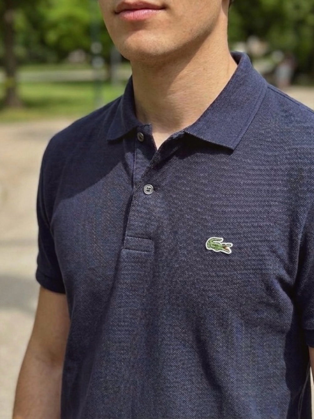 Lacoste Men’s Polo in Navy — Small